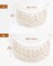 Stuffed Animal Storage Hammock with Lights- Boho Wall Hanging Plushie Net for Stuff Aanimal Organizer and Teddy Bear Storage, Small Toy Hammock for Kids Bedrooms Playroom Nursery(White Small)